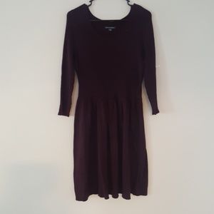 3/4 Sleeve Fit and Flare Sweater Dress